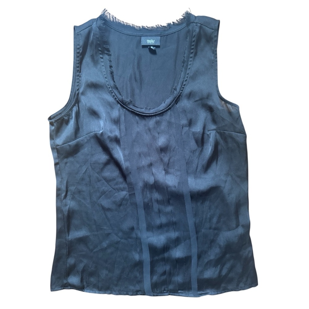 Mossimo Supply Co. Black Fitted Tank Top with Scoop Neckline